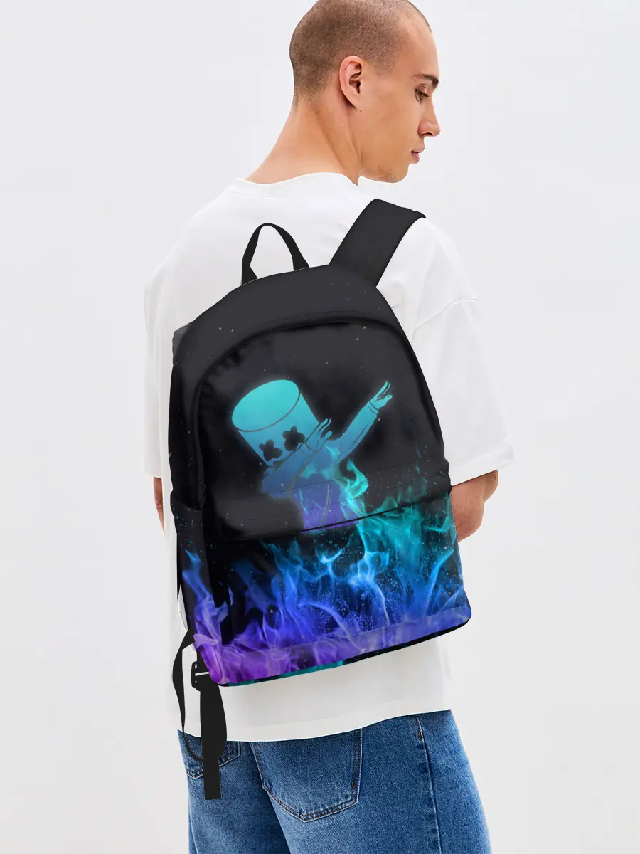 Рюкзак джинсовый / Marshmello Fortnite