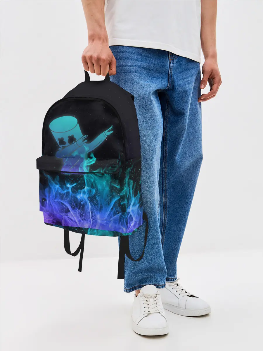 Рюкзак джинсовый / Marshmello Fortnite