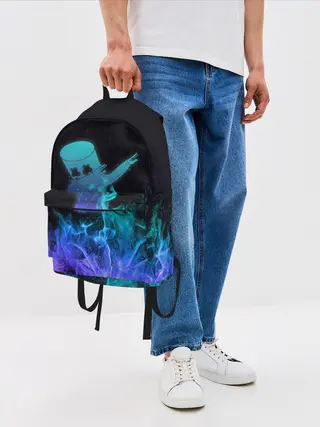 Рюкзак джинсовый / Marshmello Fortnite