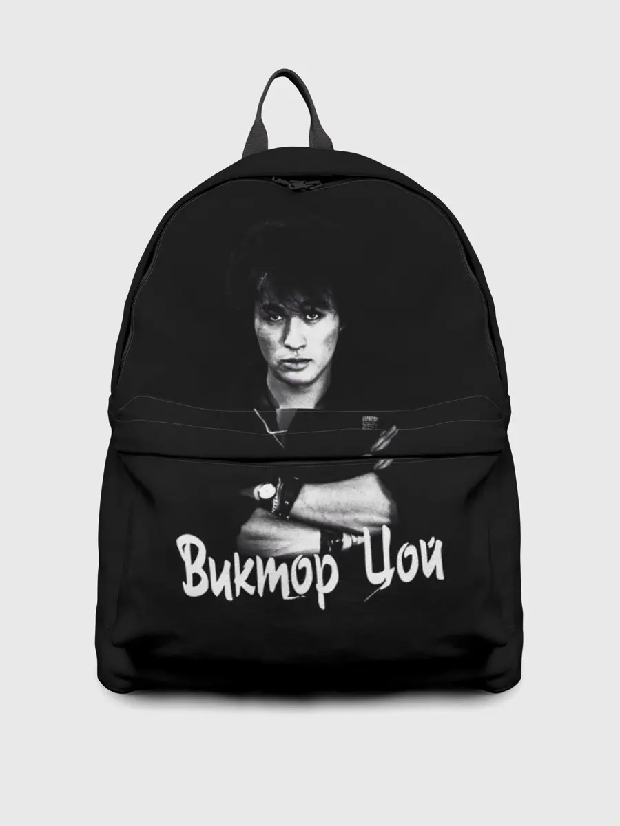 Рюкзак джинсовый / ВИКТОР ЦОЙ Ч/Б