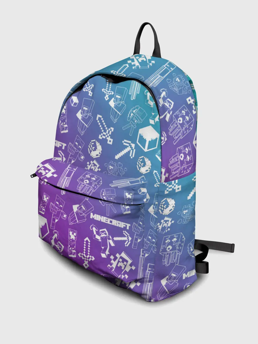 Рюкзак джинсовый / Minecraft pattern