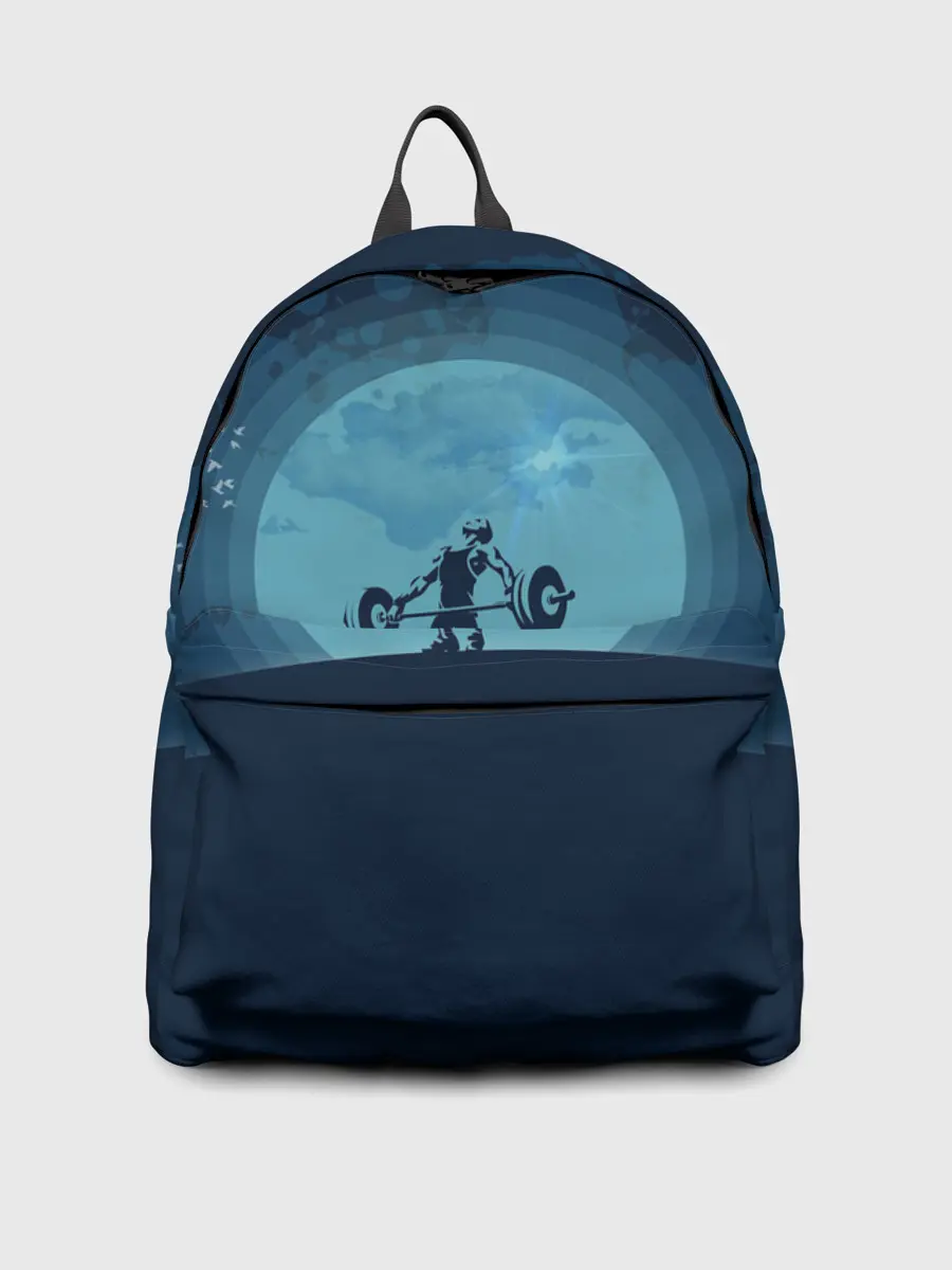 Рюкзак джинсовый / Тяжёлая атлетика