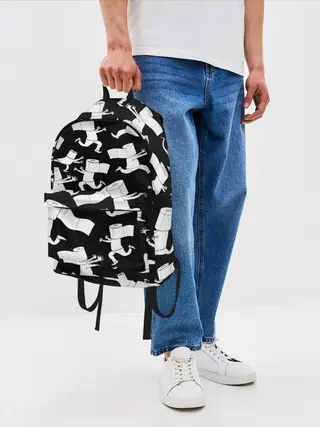 Рюкзак джинсовый / Коронавирус