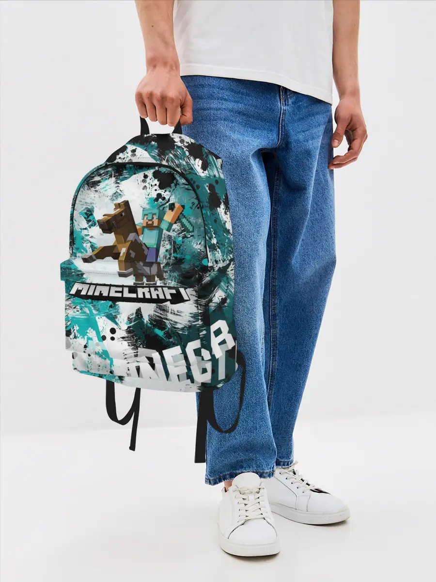 Рюкзак джинсовый / Minecraft / Майнкрафт