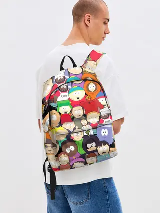 Рюкзак джинсовый / South Park персонажи