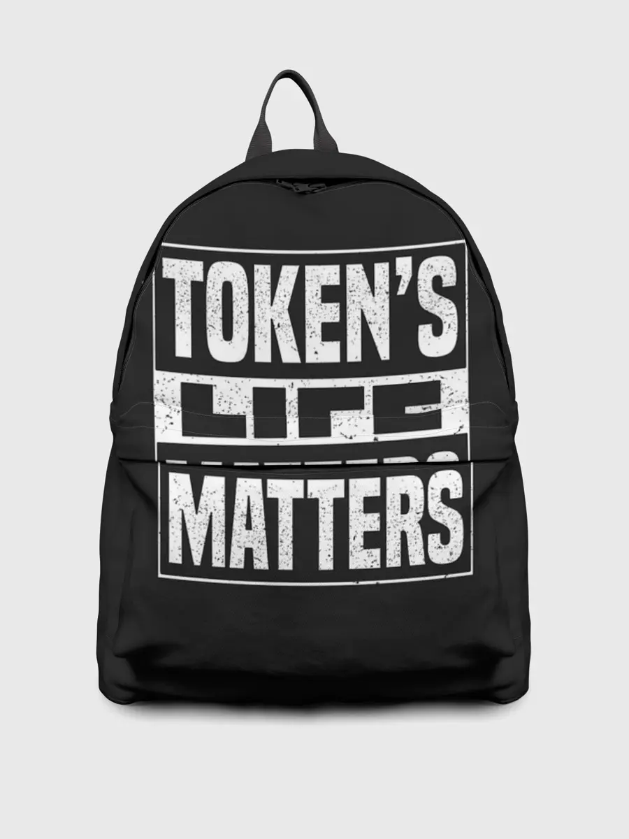 Рюкзак джинсовый / TOKENS LIFE MATTERS