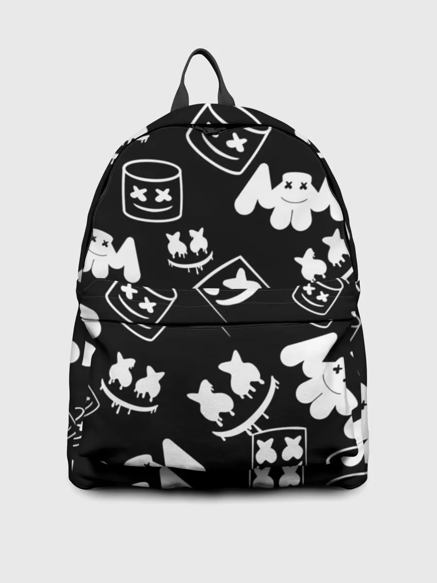 Рюкзак джинсовый / Marshmello ЧБ