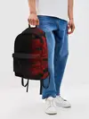 Рюкзак джинсовый / RED BLACK MILITARY CAMO | КРАСНЫЙ КАМУФЛЯЖ