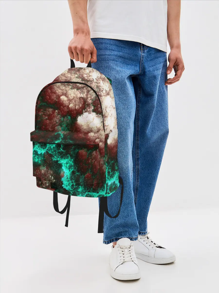 Рюкзак джинсовый / НЕОНОВЫЙ КОСМОС