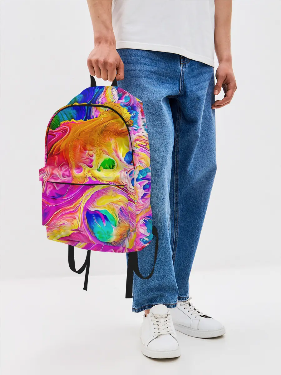 Рюкзак джинсовый / TIE DYE | ЯРКИЕ КРАСКИ