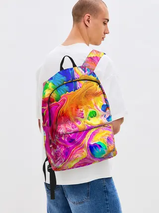 Рюкзак джинсовый / TIE DYE | ЯРКИЕ КРАСКИ