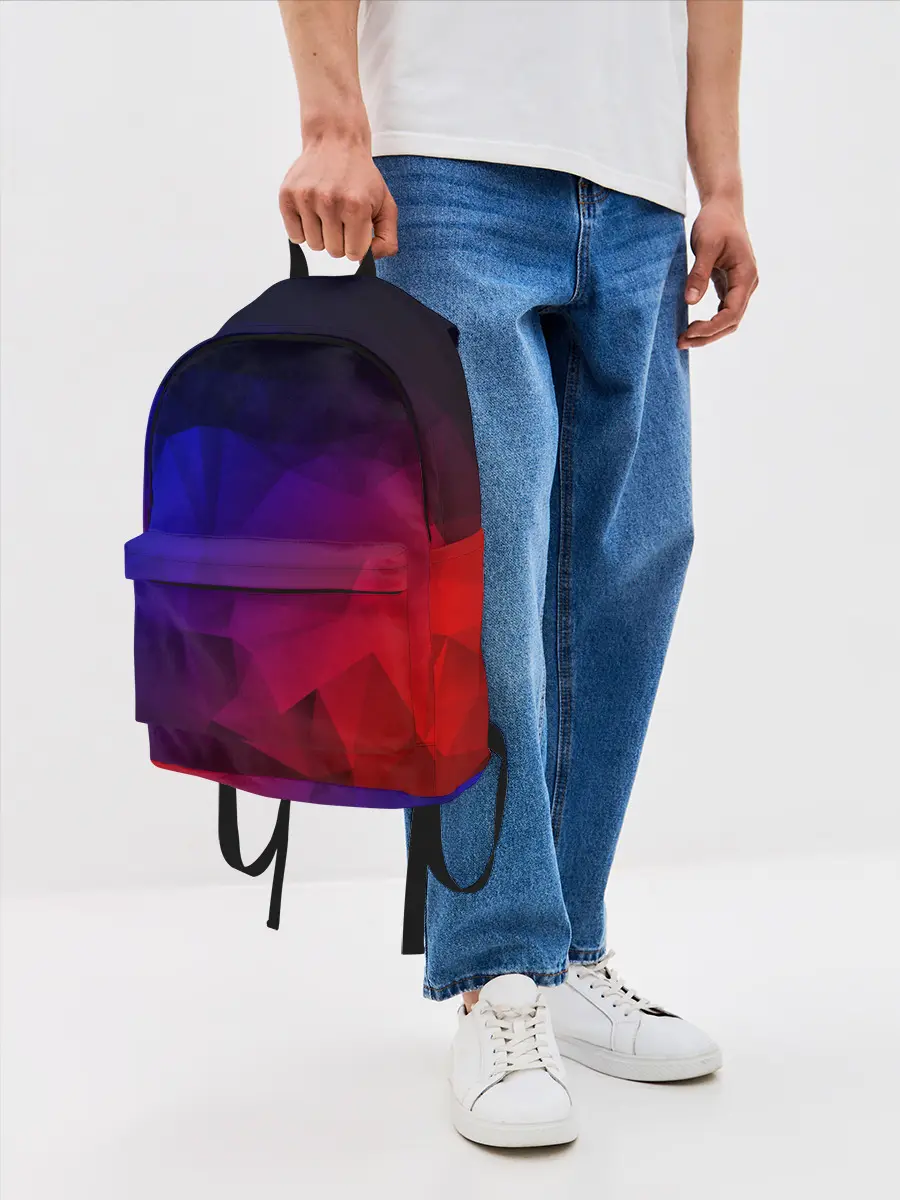 Рюкзак джинсовый / НЕОНОВАЯ ГЕОМЕТРИЯ