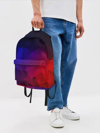 Рюкзак джинсовый / НЕОНОВАЯ ГЕОМЕТРИЯ