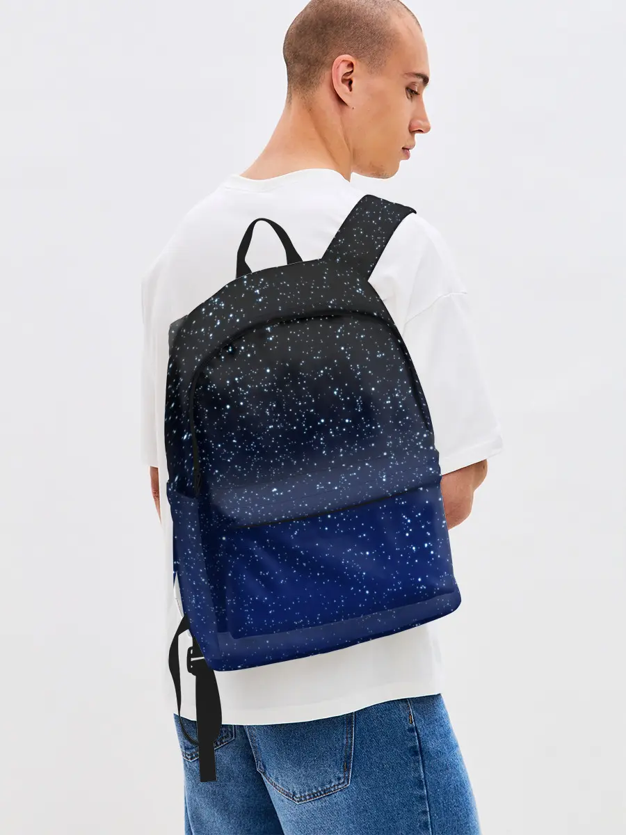 Рюкзак джинсовый / НОЧНОЕ НЕБО