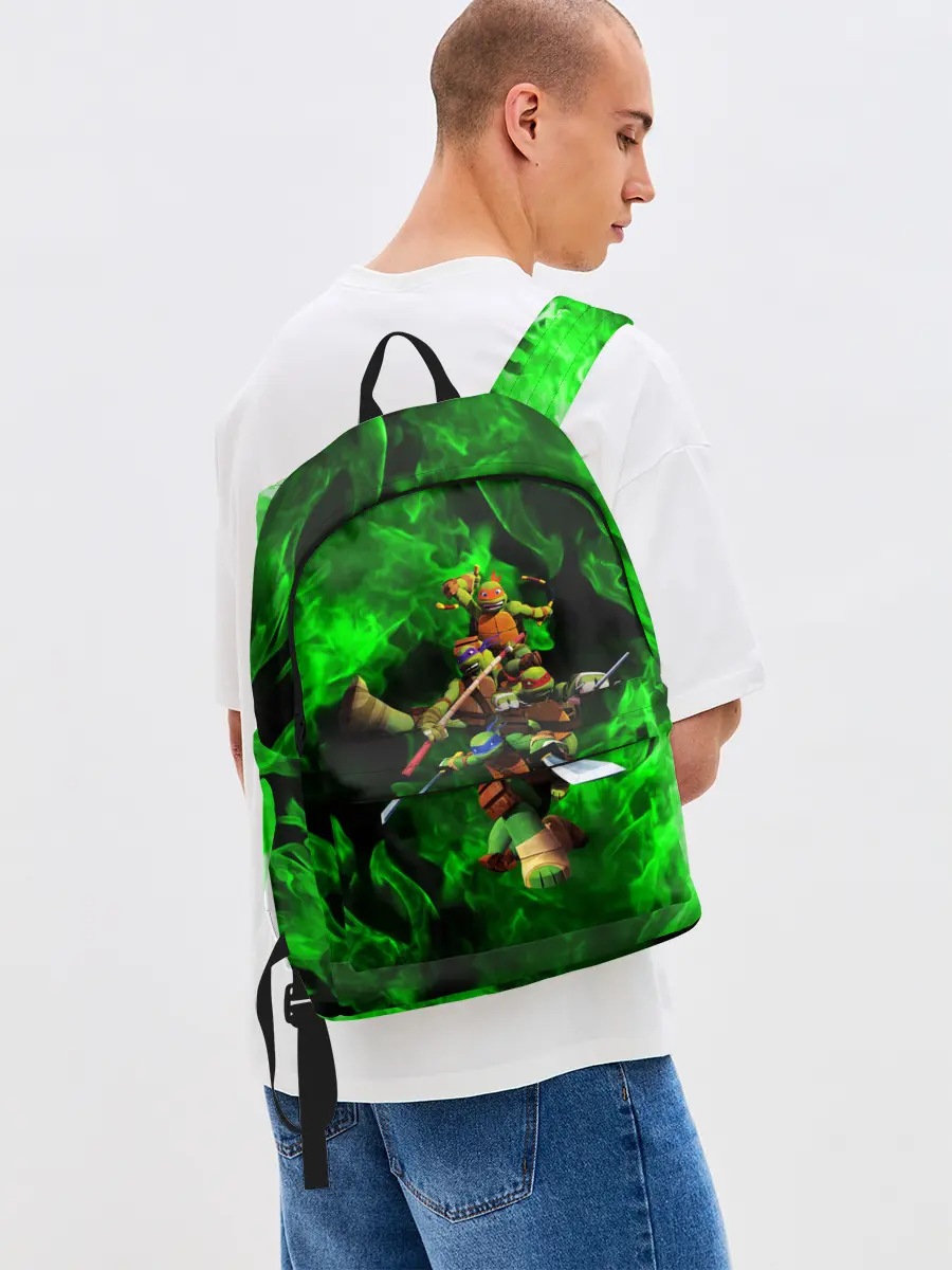 Рюкзак джинсовый / ЧЕРЕПАШКИ - НИНДЗЯ