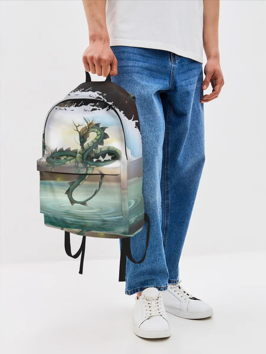 Рюкзак джинсовый / Дракон | Dragon