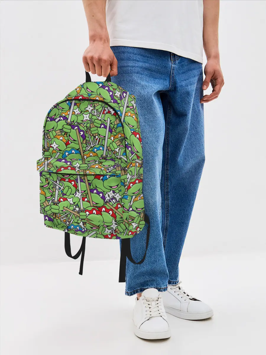 Рюкзак джинсовый / Черепашки ниндзя