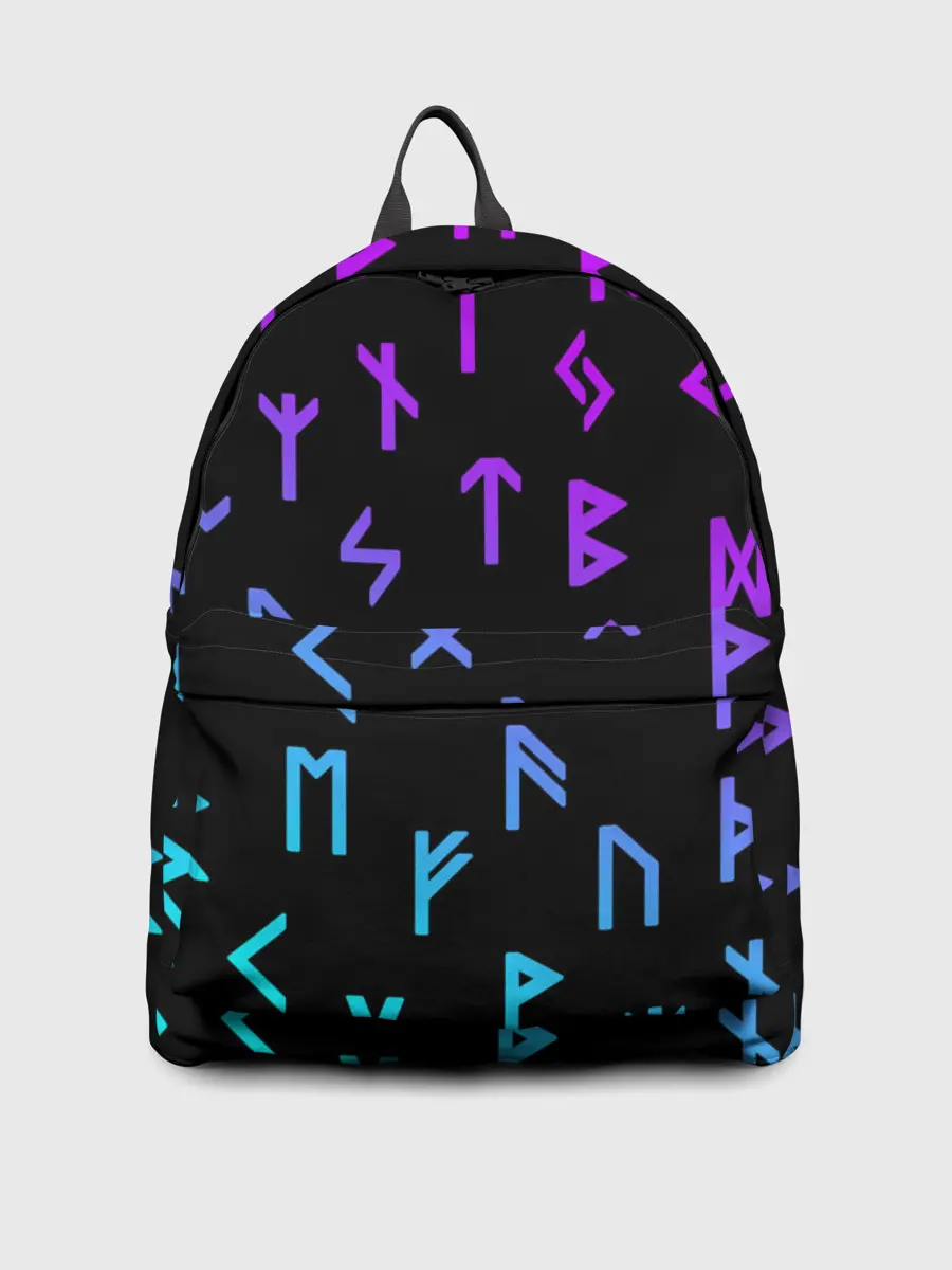 Рюкзак джинсовый / РУНЫ | РУСЬ | СИМВОЛЫ