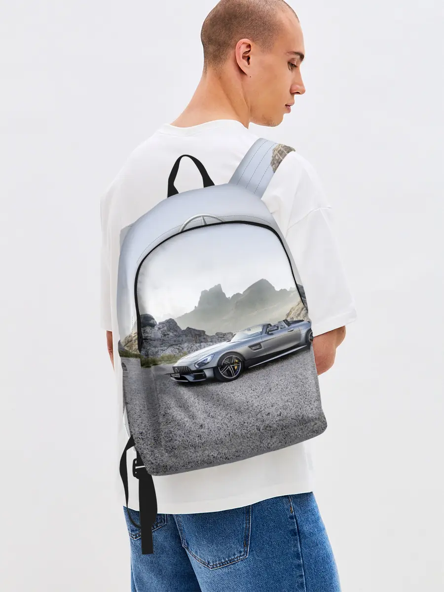 Рюкзак джинсовый / Mercedes V8 Biturbo