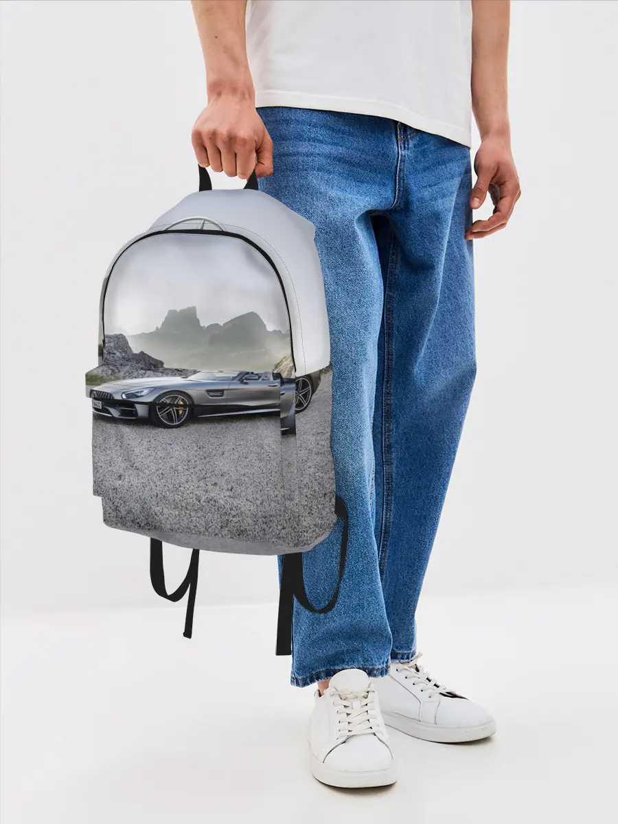 Рюкзак джинсовый / Mercedes V8 Biturbo