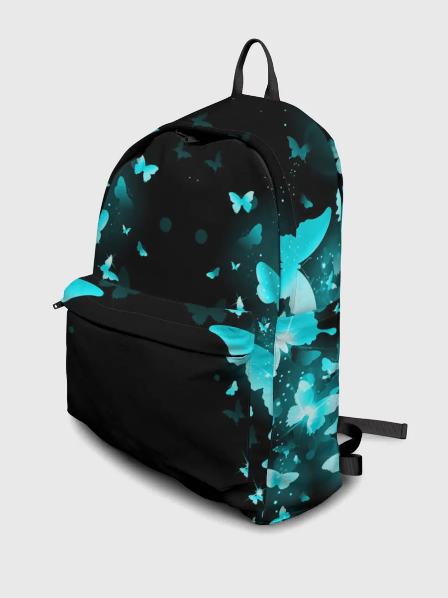 Рюкзак джинсовый / НЕОНОВЫЕ БАБОЧКИ | NEON