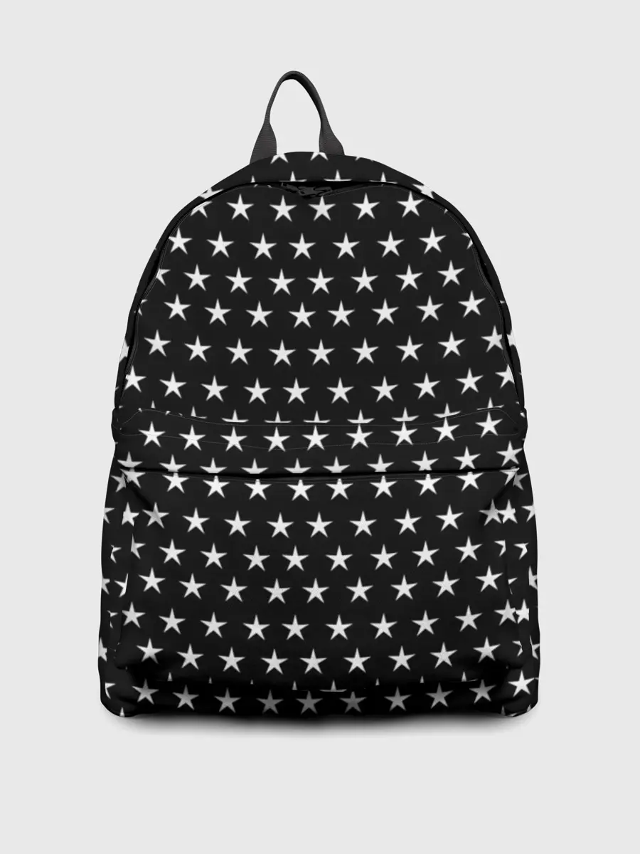 Рюкзак джинсовый / БЕЛЫЕ ЗВЁЗДЫ