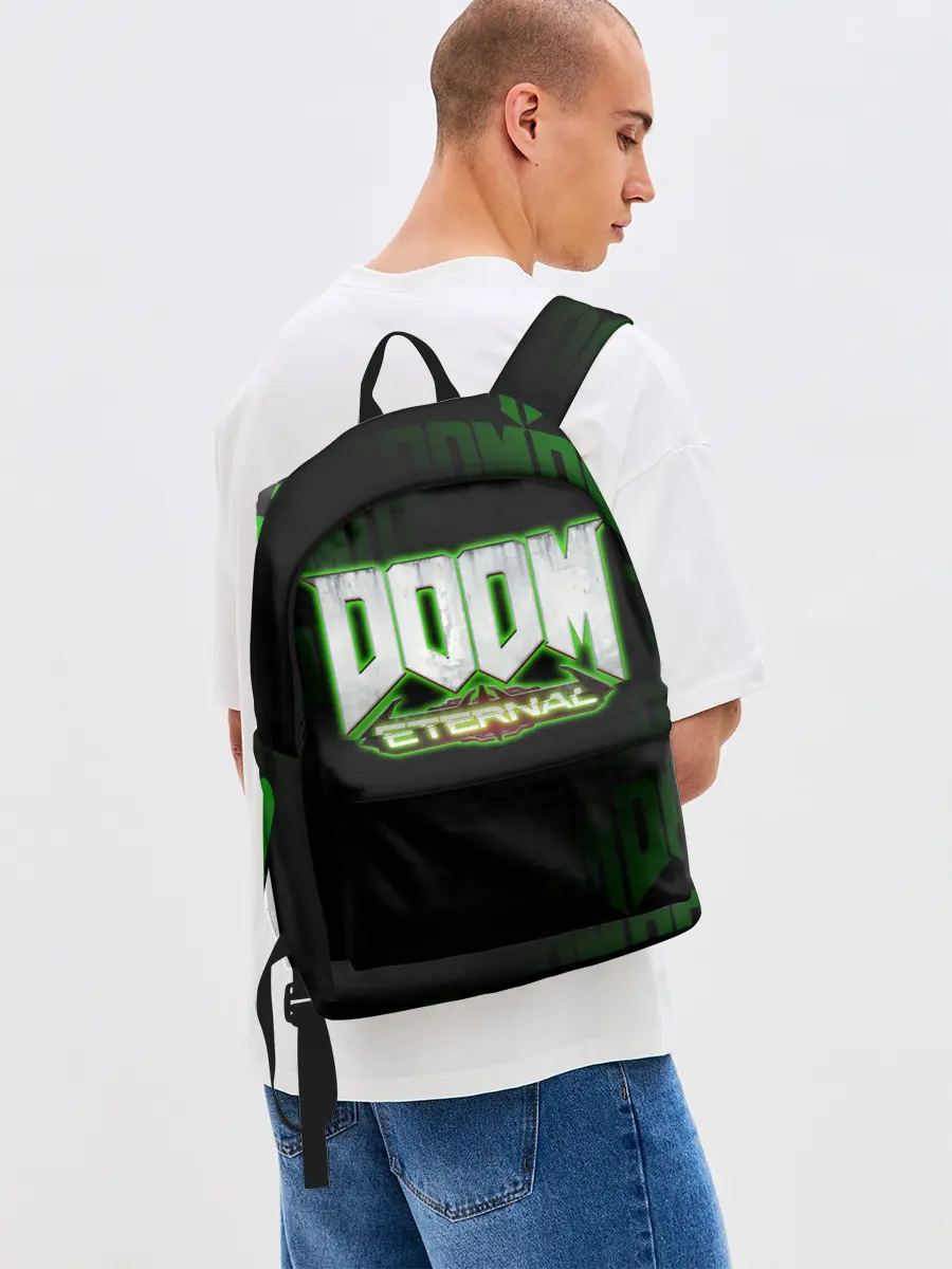 Рюкзак джинсовый / DOOM: ETERNAL.