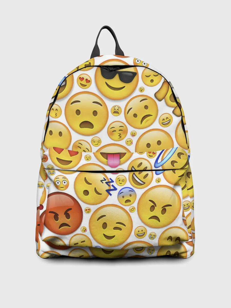 Рюкзак джинсовый / Смайлы.