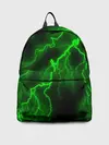 Рюкзак джинсовый / МОЛНИЯ GREEN NEON