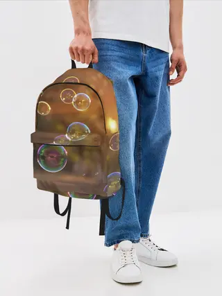 Рюкзак джинсовый / Мыльные пузыри.