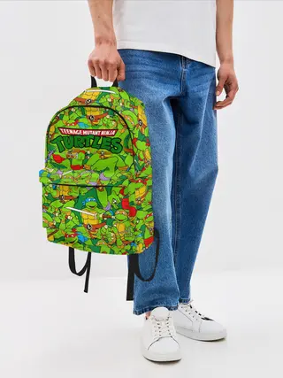 Рюкзак джинсовый / Черепашки - ниндзя
