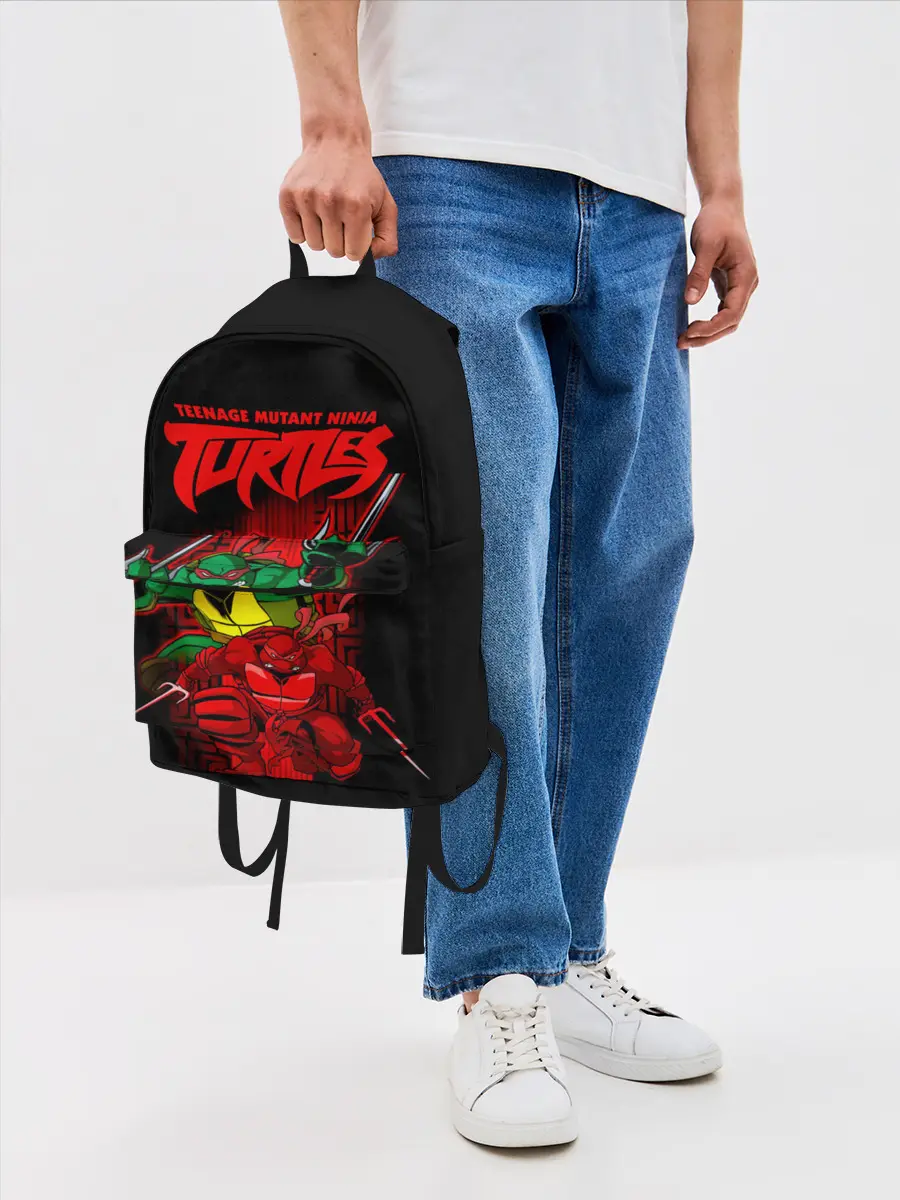 Рюкзак джинсовый / Черепашки - ниндзя Рафаэль