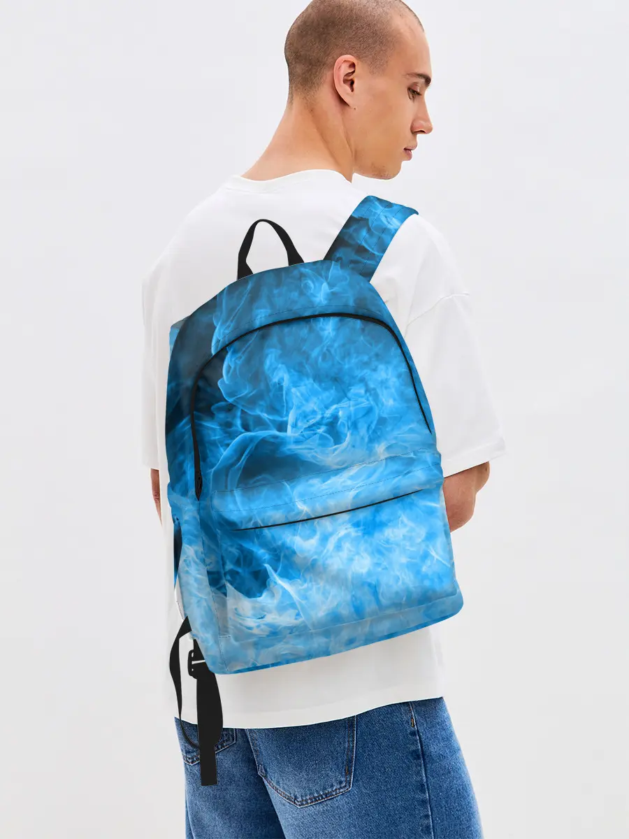 Рюкзак джинсовый / ОГОНЬ BLUE