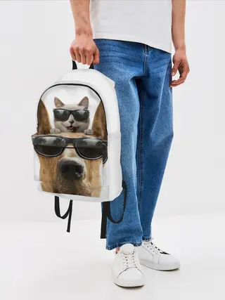 Рюкзак джинсовый / Блатные животные.