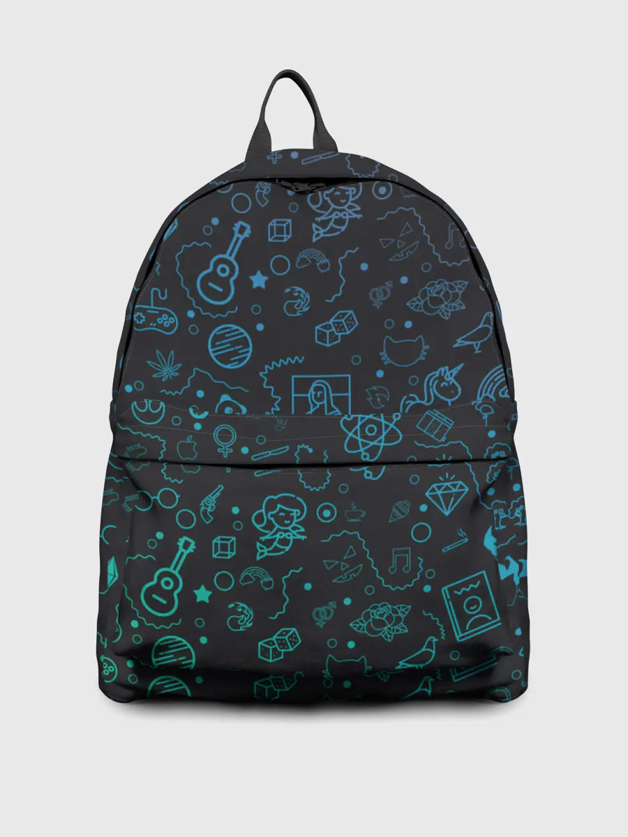 Рюкзак джинсовый / Смайлы.