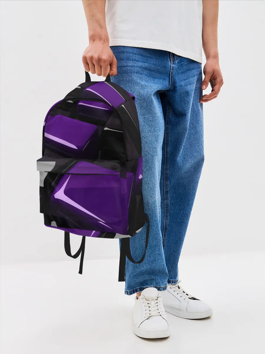 Рюкзак джинсовый / НЕОНОВАЯ ГЕОМЕТРИЯ