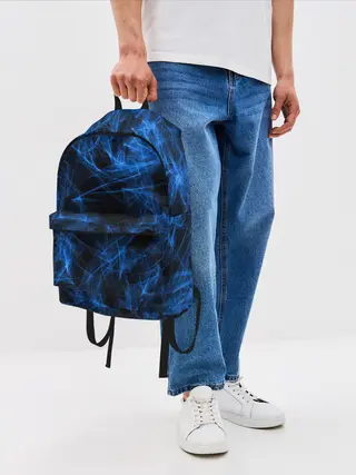 Рюкзак джинсовый / NEON SMOKES STRIPES