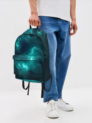Рюкзак джинсовый / НЕОНОВЫЙ КОСМОС | NEON SPACE