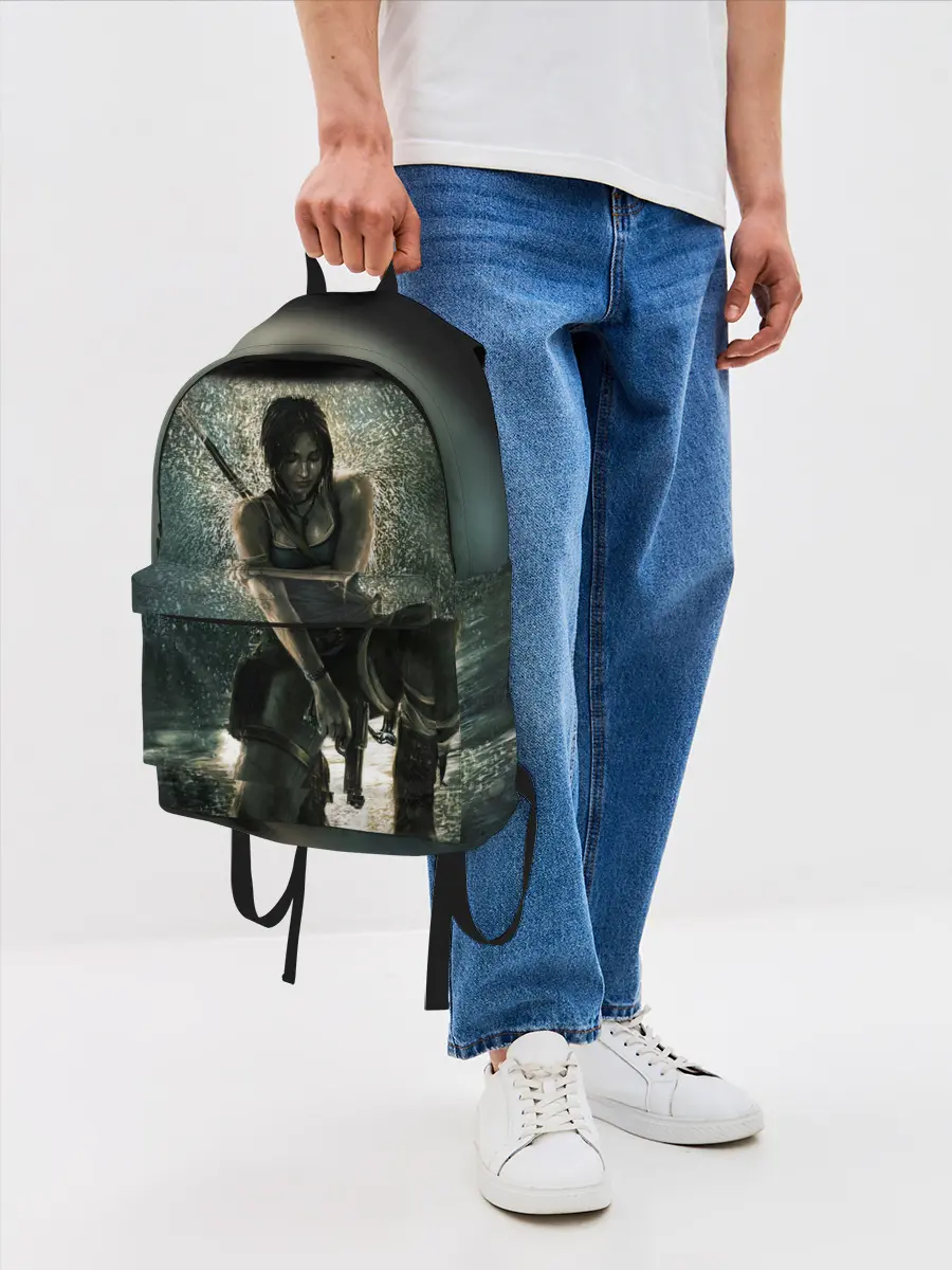 Рюкзак джинсовый / TOMB RAIDER