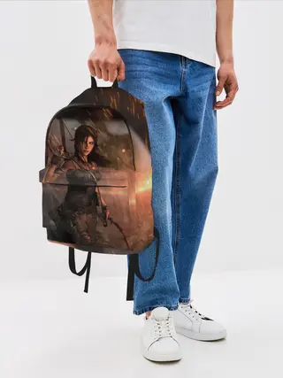 Рюкзак джинсовый / TOMB RAIDER
