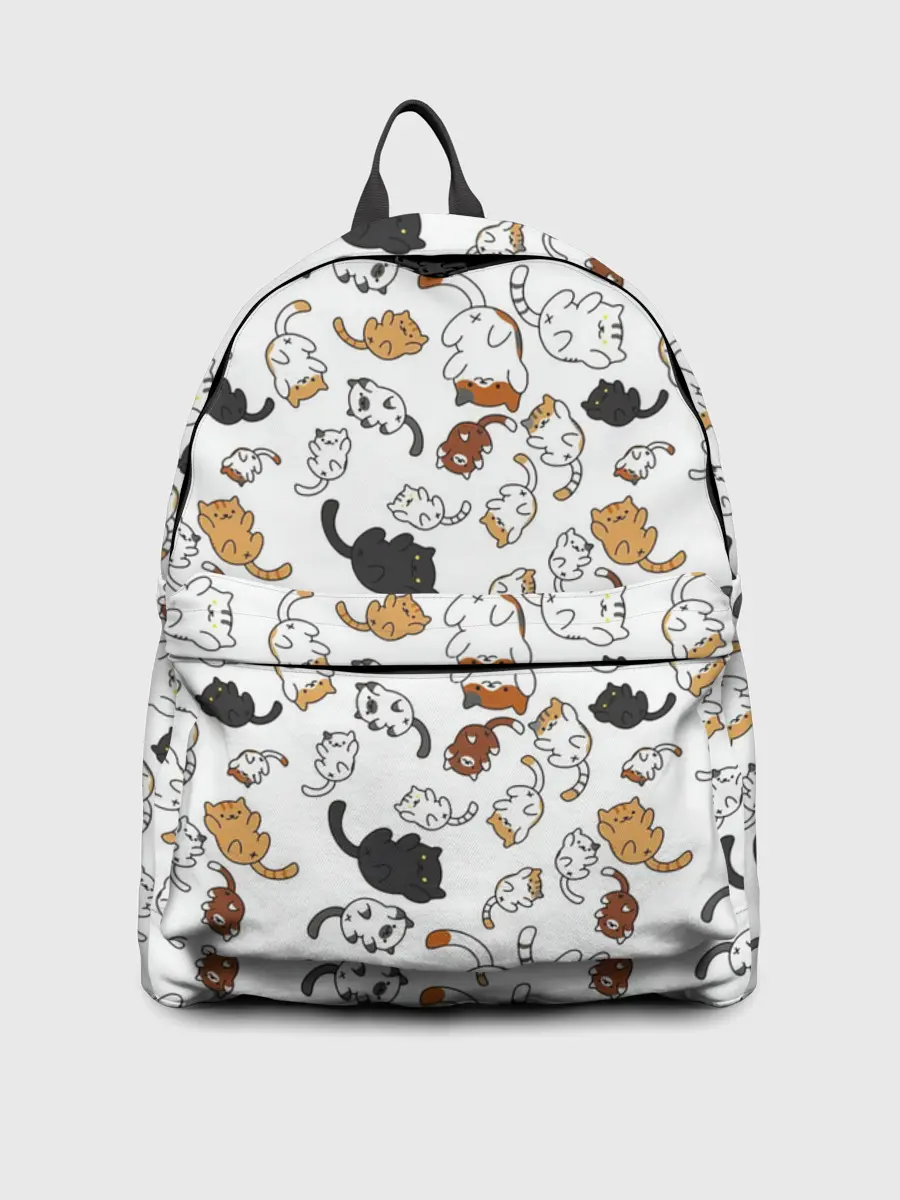 Рюкзак джинсовый / Котики.