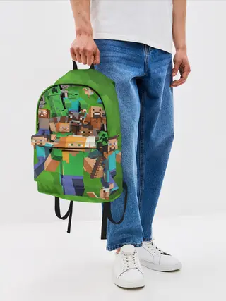 Рюкзак джинсовый / Minecraft