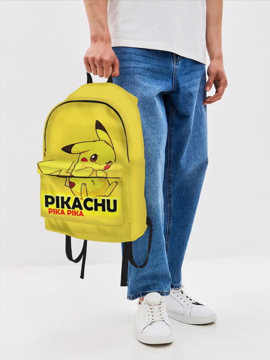 Рюкзак джинсовый / Pikachu Pika Pika