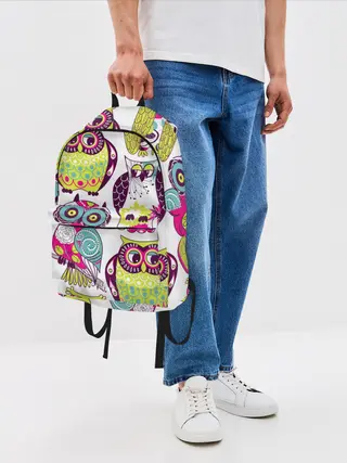 Рюкзак джинсовый / МУДРЫЕ СОВЫ | WISE OWLS