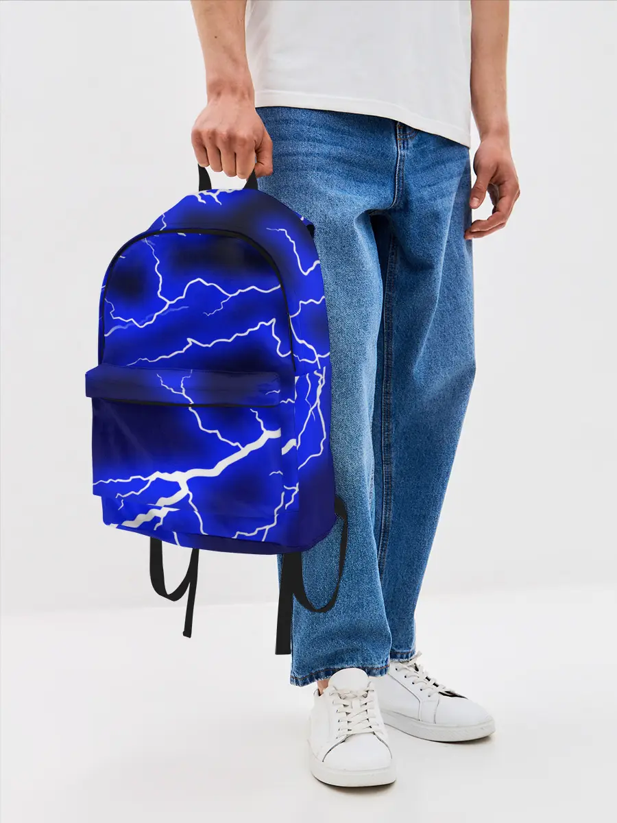 Рюкзак джинсовый / СИНИЕ МОЛНИИ