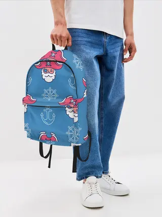 Рюкзак джинсовый / Пиратский арт