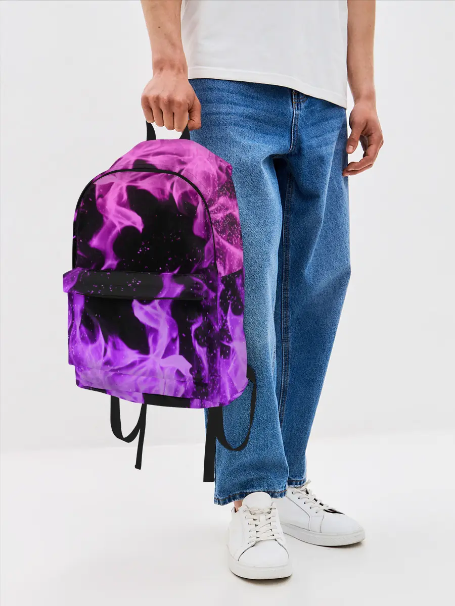 Рюкзак джинсовый / ЦВЕТНОЙ ОГОНЬ | NEON FIRE