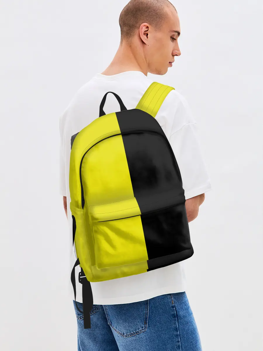Рюкзак джинсовый / BLACK YELLOW | ЧЕРНО ЖЕЛТЫЙ