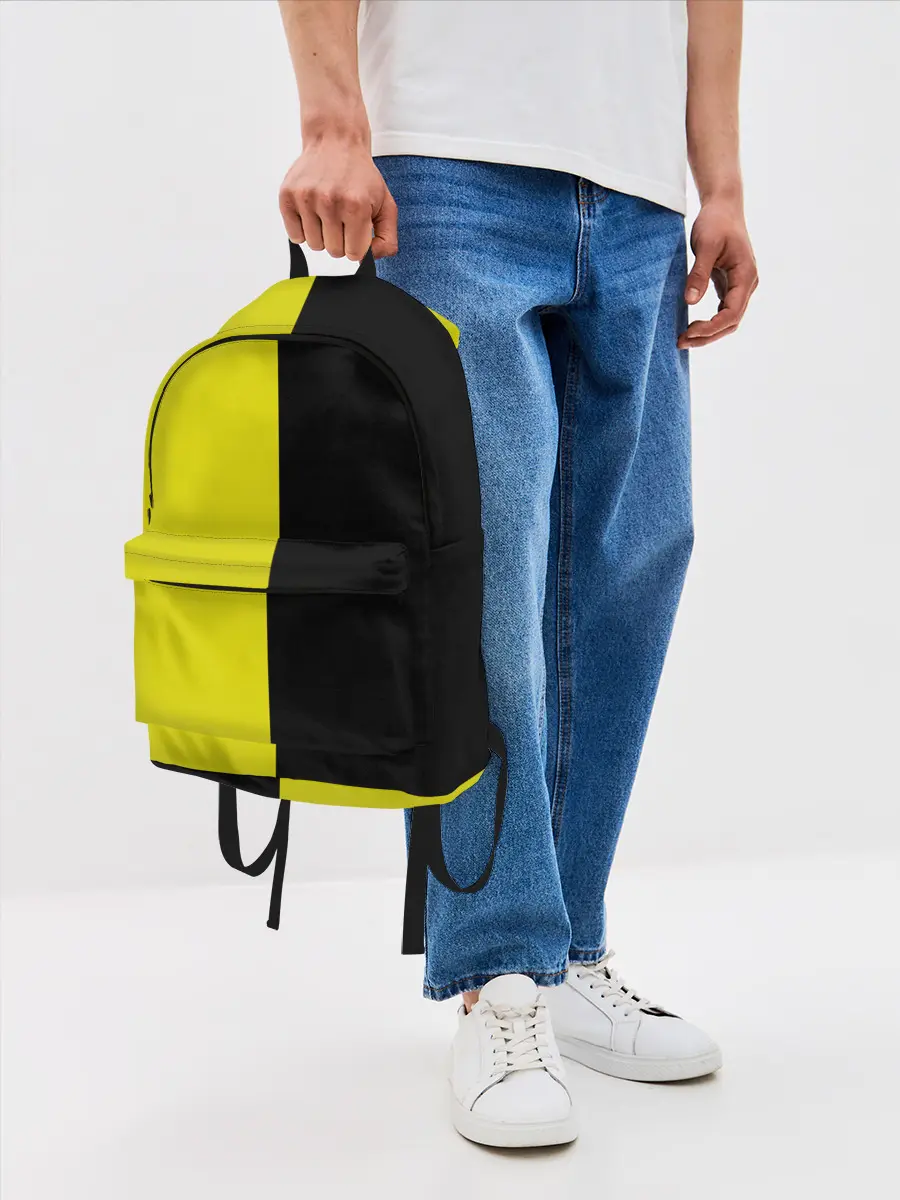 Рюкзак джинсовый / BLACK YELLOW | ЧЕРНО ЖЕЛТЫЙ