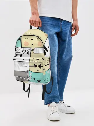 Рюкзак джинсовый / ДЕЛОВЫЕ КОТЕЙКИ | ЛЮБЛЮ КОТОВ